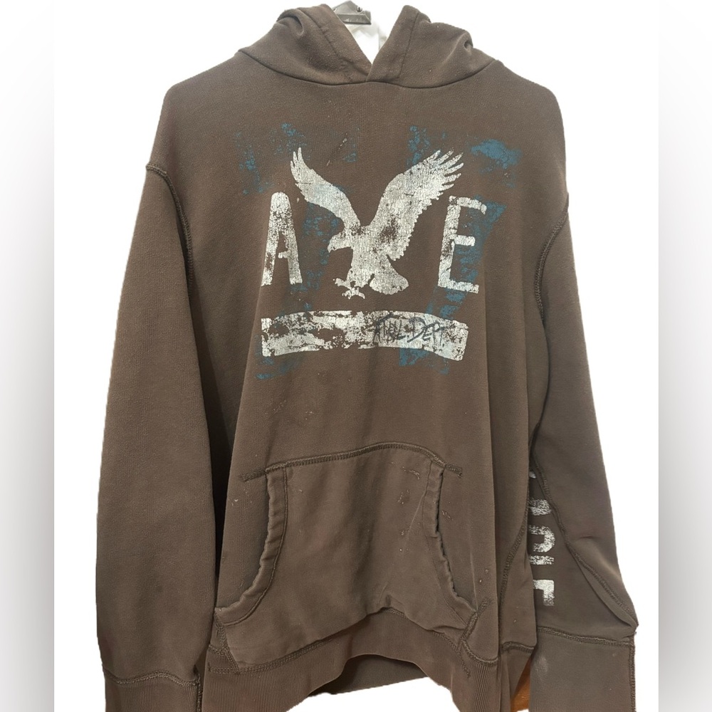 American Eagle Vintage Mens Hoodie Size Large